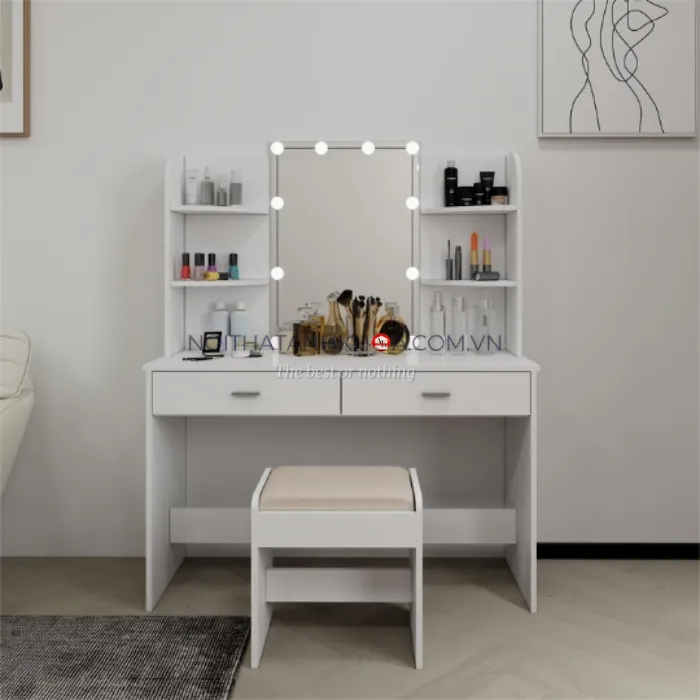 Vách ngăn bàn làm việc gỗ công nghiệp melamine